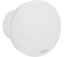 Вытяжной вентилятор, Ø100 мм, с обратным клапаном, круглый, закрытый, из АБС пластика, цвет БЕЛЫЙ. GFmark 50046