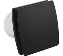 Вытяжной вентилятор GFmark D-100 мм, с обратным клапаном, квадратный, закрытый, из АБС пластика, цвет ЧЕРНЫЙ. 50041