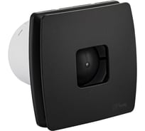 Вытяжной вентилятор, Ø 100 мм, с обратным клапаном, квадратный, закрытый с окошком, из АБС пластика, цвет ЧЕРНЫЙ. GFmark 50045