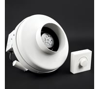 Комплект KRAFTAIR вентилятор канальный круглый с регулятором скорости ВКК-125V+регулятор