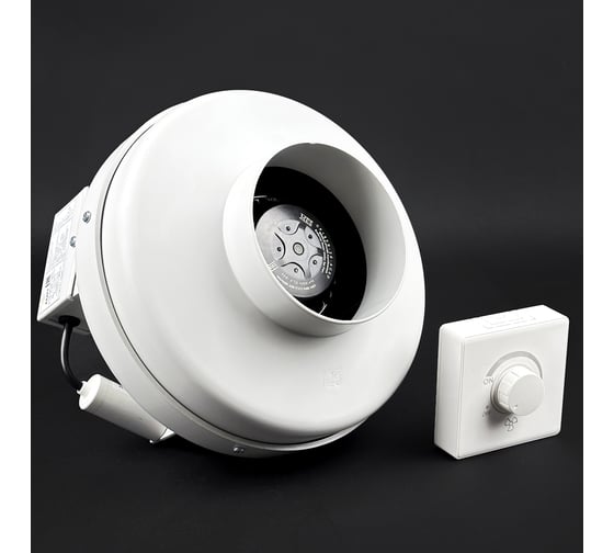 Комплект KRAFTAIR вентилятор канальный круглый с регулятором скорости ВКК-125V+регулятор 1