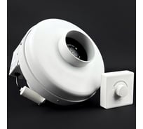 Комплект KRAFTAIR вентилятор канальный круглый с регулятором скорости ВКК-100V+регулятор