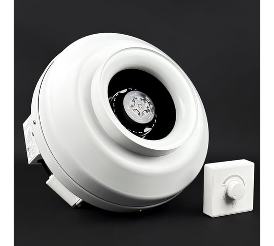 Комплект KRAFTAIR вентилятор канальный круглый с регулятором скорости ВКК-200V+регулятор 1