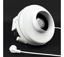 Комплект KRAFTAIR вентилятор канальный круглый с вилкой ВКК-125V+вилка