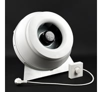 Комплект KRAFTAIR вентилятор канальный круглый с регулятором, вилкой, кронштейном ВКК-315V+регулятор,вилка,кронштейн