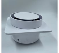 Решетка ВИЕНТО скрытого монтажа для натяжного потолка Д=125 с вентилятором Д=125 мм на шарикоподшипнике выход на трубу 125мм SECRET 125-125