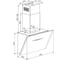 Кухонная вытяжка наклонная Hietzel CHV 6022S WH H78 11