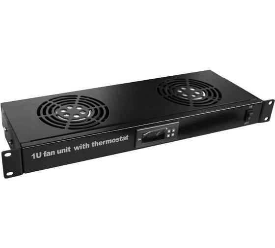 Блок 2-х вентиляторов TWT 19, с подшипниками, с термостатом, 1U CBB-FANB2-RACK-T 1