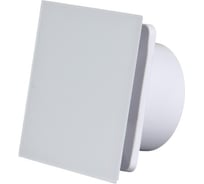 Вентилятор вытяжной VENTSFERA со стеклянной лицевой панелью и обратным клапаном, D 100 100 DZEN White glass