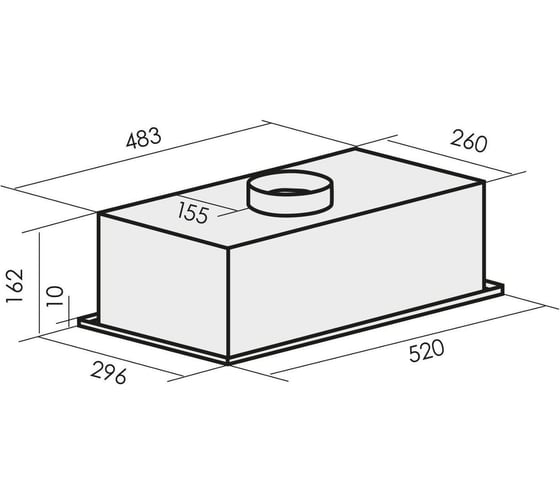Вытяжка кухонная MBS BEGONIA 600 IVORY 6345