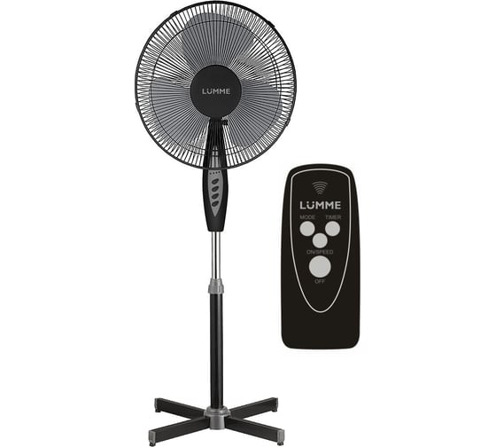 Вентилятор напольный LUMME LU-FN103 черный/серый 37611 1