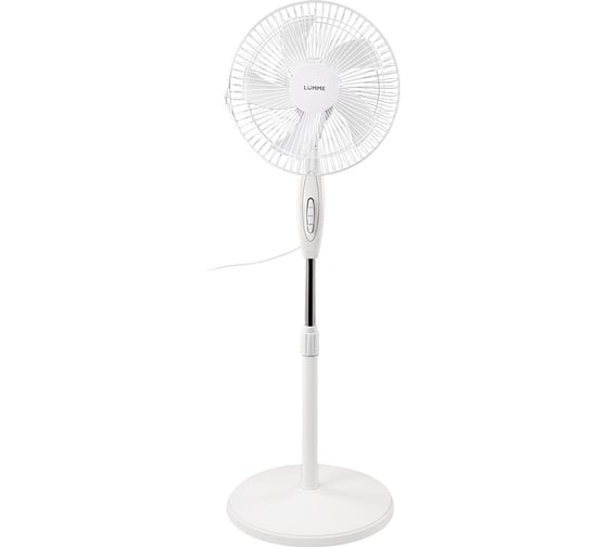 Вентилятор напольный LUMME LU-FN120A белый/белый 44344