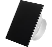 Вытяжной тонкий вентилятор SlimVent МV 100, стекло квадрат черный глянцевый 96037
