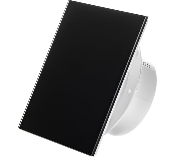 Вытяжной тонкий вентилятор SlimVent МV 100, стекло квадрат черный глянцевый 96037 1