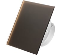 Вытяжной тонкий вентилятор SlimVent МV 100, стекло квадрат бронзовый матовый 96051