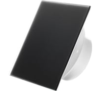 Вытяжной тонкий вентилятор SlimVent МV 100, стекло квадрат черный матовый 96020