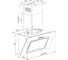 Кухонная вытяжка Hietzel CHV 5028M Pro BL H94 3