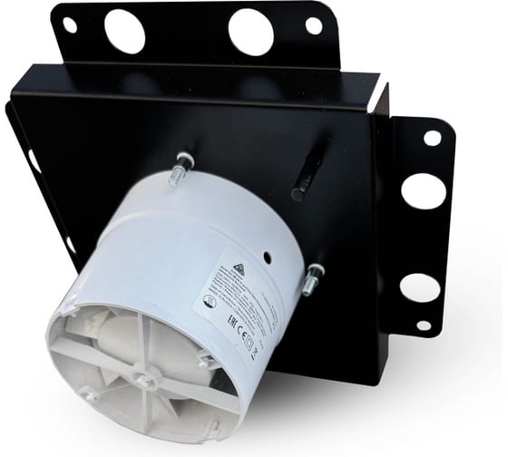 Вентиляционная решетка скрытого монтажа ROTADO с вентилятором 170х170 RAL 9005 матовый ВР-СКР-170-9005м