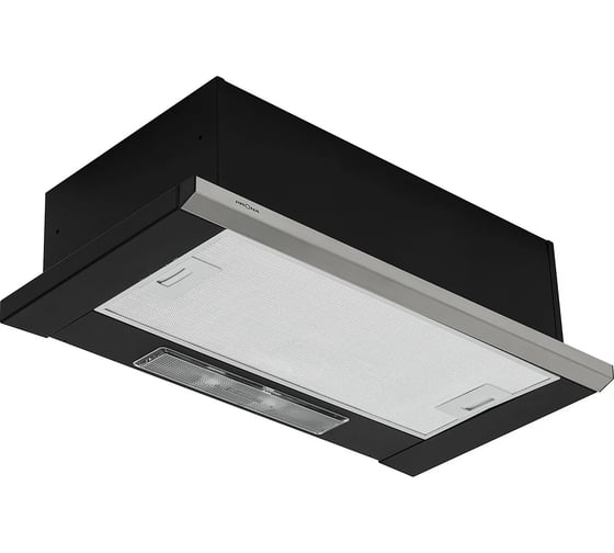 Вытяжка кухонная Krona Kamilla slim 600 black/inox (2 мотора) 00020960