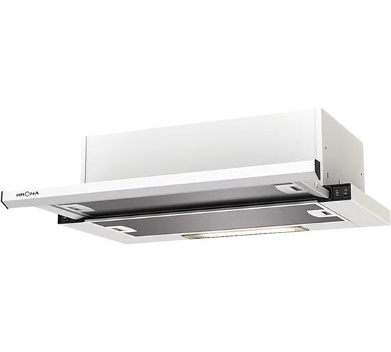 Вытяжка кухонная Krona Kamilla slim 600 white (2 мотора) 00020958