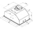 Вытяжка кухонная Krona KATE 400 WHITE PB КА-00011835 11