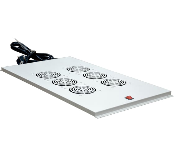 Модуль вентиляторный потолочный REXANT с 6 вентиляторами, без термостата, для шкафов с глубиной 1000мм 04-2603