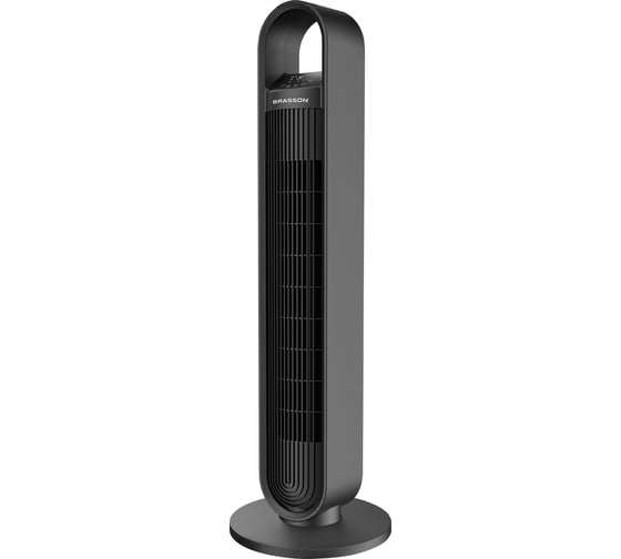Вентилятор колонный BRASSON BTF08-B, 60Вт, 90см, сенсор, тихий, 3 скорости, пульт ДУ, черный 457788