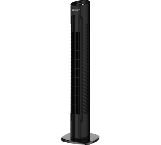 Вентилятор колонный SONNEN TF08-MF, 50Вт, 78,5см, тихий, 3 скорости, вращение, черный, 457790