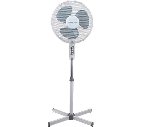 Напольный вентилятор Galaxy LINE 60 Вт, диаметр 40см, высота 120см, 3 пластиковые лопасти, 7050181030