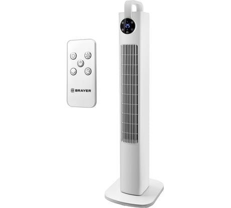 Колонный вентилятор BRAYER с LED-дисплеем и пультом BR4957