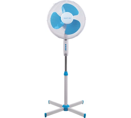Напольный вентилятор Galaxy LINE 60 Вт, диаметр 40см, высота 120см, 3 пластиковые лопасти, 7050181100