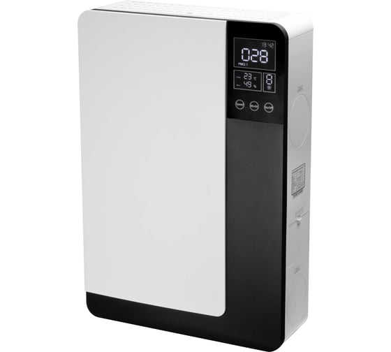 Приточно-вытяжная установка Airwoods ERVQ-B150-1B1(H02) с рекуперацией энергии, WiFi, HEPA-фильтр, 150 м³/ч, до 45 м², датчик CO2 AWR1002