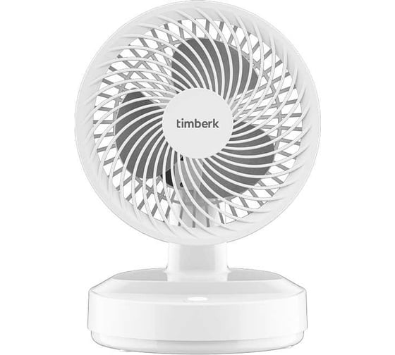 Настольный вентилятор с аккумулятором Timberk белый T-DF422