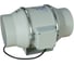 Канальный вентилятор TECHNO HF-150P, 2-х скоростной, D150(160)мм, 410/530м3/час, 240/300Па, пластик, провод 0.6м, с двумя силиконовыми кольцами, 54Вт, 230В 707150 2