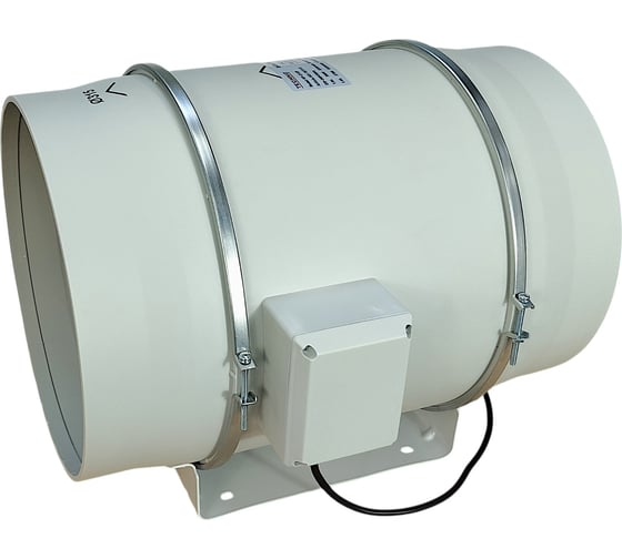 Канальный вентилятор TECHNO HF-315P, 2-х скоростной, D315мм, 1750/2206м3/час, 435/693Па, пластик, провод 0.6м, 390Вт, 230В 707315