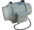 Канальный вентилятор TECHNO HF-125P, 2-х скоростной, D125мм, 248/284м3/час, 106/159Па, пластик, провод 0.6м, 33Вт, 230В 707125 2