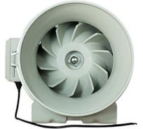 Канальный вентилятор TECHNO HF-250P, 2-х скоростной, D250мм, 1064/1405м3/час, 371/488Па, пластик, провод 0.6м, 225Вт, 230В 707250