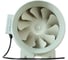 Канальный вентилятор TECHNO HF-200P, 2-х скоростной, D200мм, 690/840м3/час, 274/352Па, пластик, провод 0.6м, 128Вт, 230В 707200 1