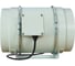 Канальный вентилятор TECHNO HF-200P, 2-х скоростной, D200мм, 690/840м3/час, 274/352Па, пластик, провод 0.6м, 128Вт, 230В 707200 4