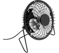 Настольный вентилятор LUAZON LOF-05, 2.5 Вт, 12 см, металл, черный 3937502