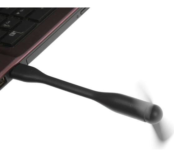 Вентилятор LUAZON с гибким корпусом LOF-05, 11 см, USB, черный 3936798