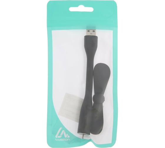 Вентилятор LUAZON с гибким корпусом LOF-05, 11 см, USB, черный 3936798