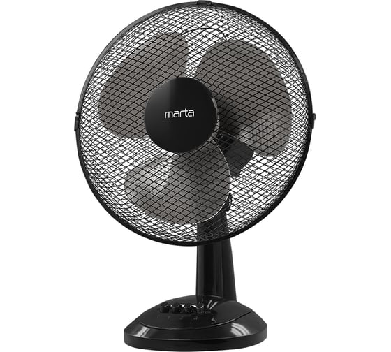 Вентилятор настольный MARTA MT-FN2535 черный/черный 42222