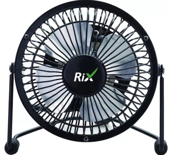 Настольный бытовой вентилятор RIX RDF-1500USB цвет черный 38768