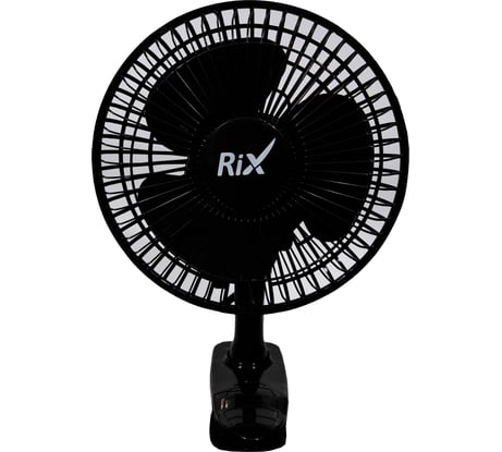 Настольный бытовой вентилятор RIX RDF-1500WB Black 49791