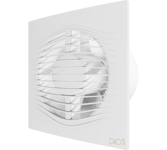 Вентилятор накладной DiCiTi SLIM D125 обратный клапан Matt white SLIM 5C Matt white