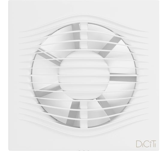 Вентилятор накладной DiCiTi SLIM D125 обратный клапан Matt white SLIM 5C Matt white