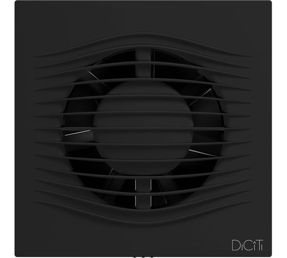 Вентилятор накладной DiCiTi SLIM D125 обратный клапан Matt black SLIM 5C Matt black