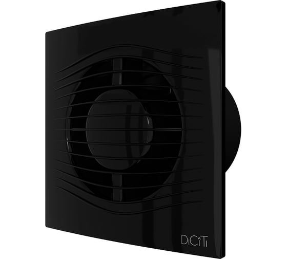 Вентилятор накладной DiCiTi SLIM D100 обратный клапан Obsidian SLIM 4C Obsidian