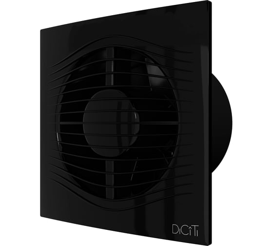 Вентилятор накладной DiCiTi SLIM D125 обратный клапан Obsidian SLIM 5C Obsidian